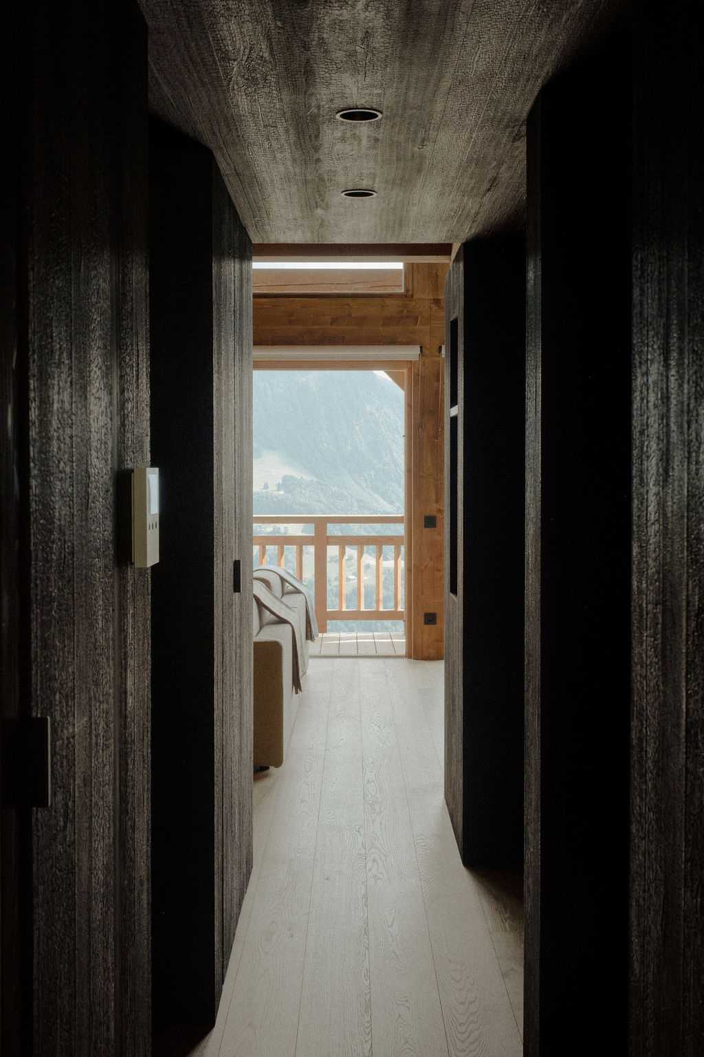 Couloir menant aux chambres