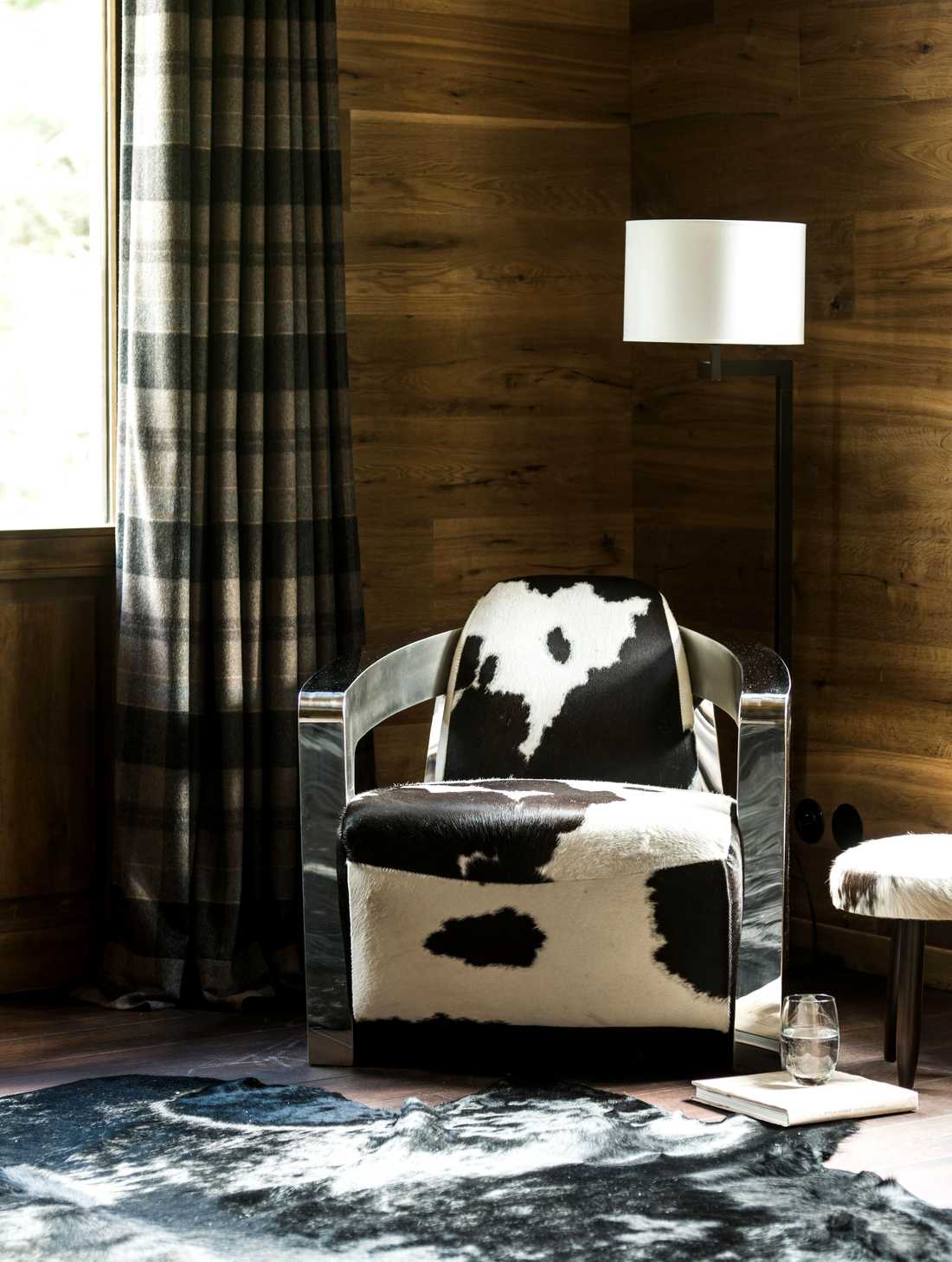 Détail de la décoration intérieur d'un chalet à Chamonix