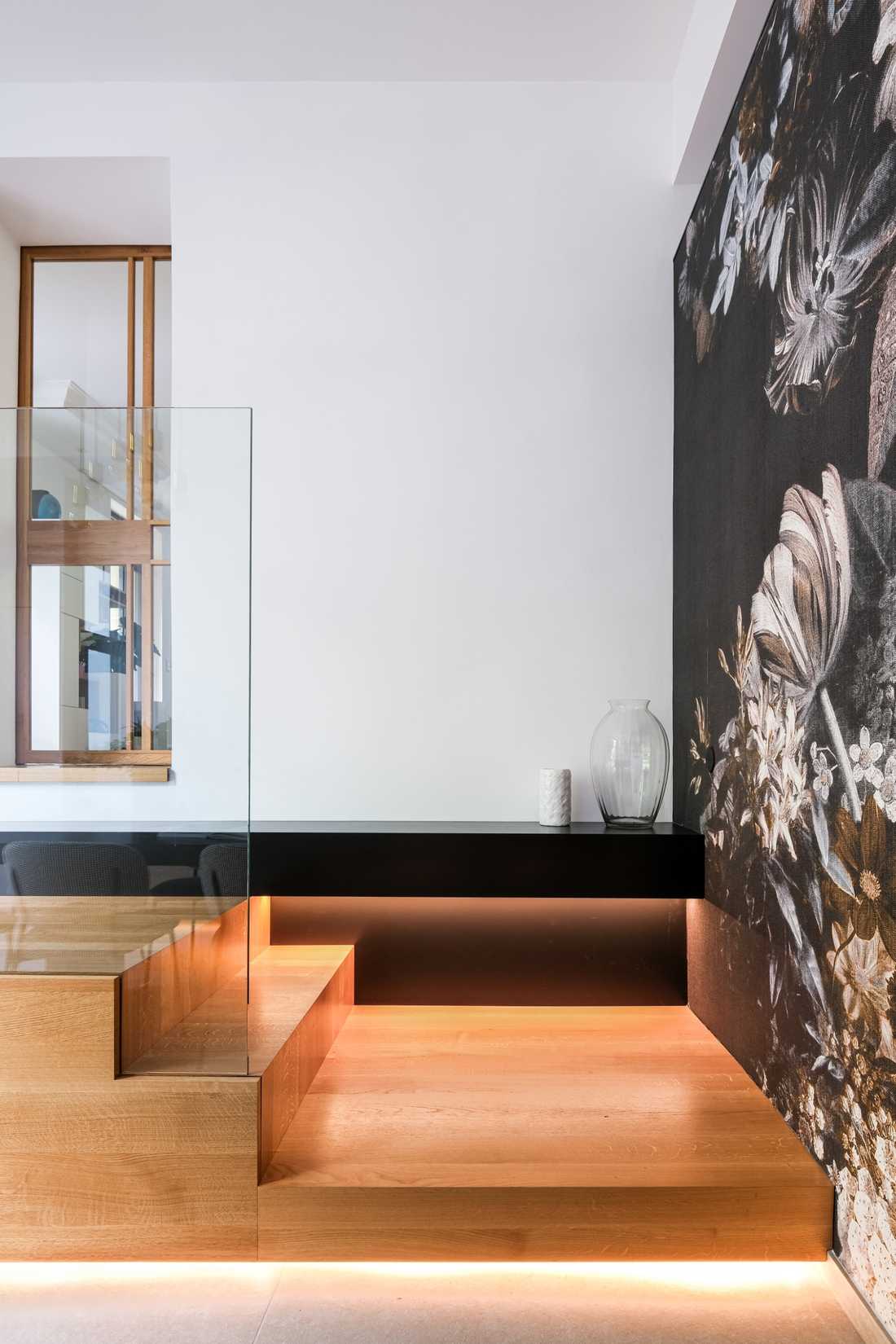 Mobilier sur mesure conçu par un architecte d'intérieur pour une chambre d'hôtes