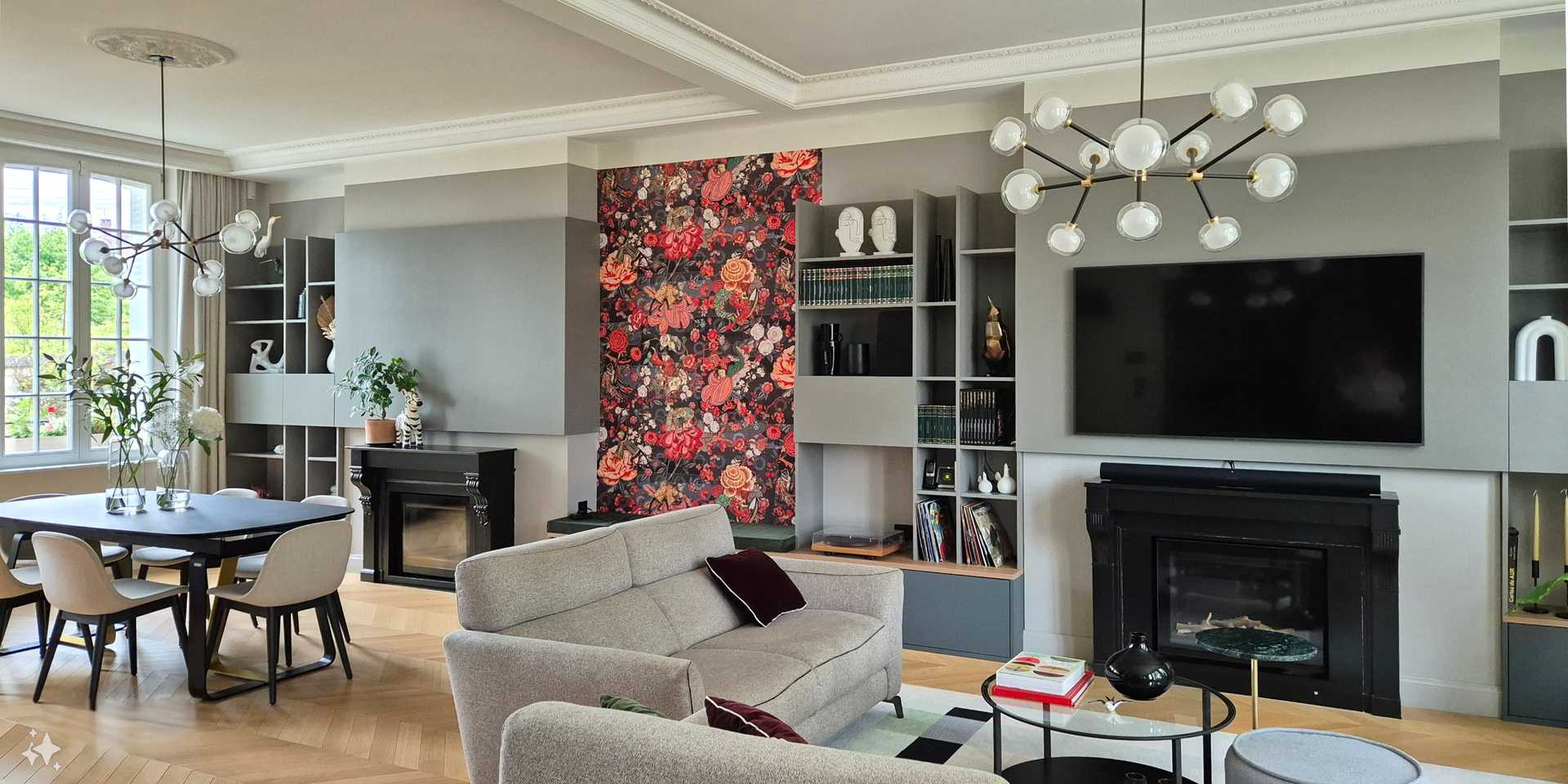 Interior decoration of a house in the suburbs of Geneva