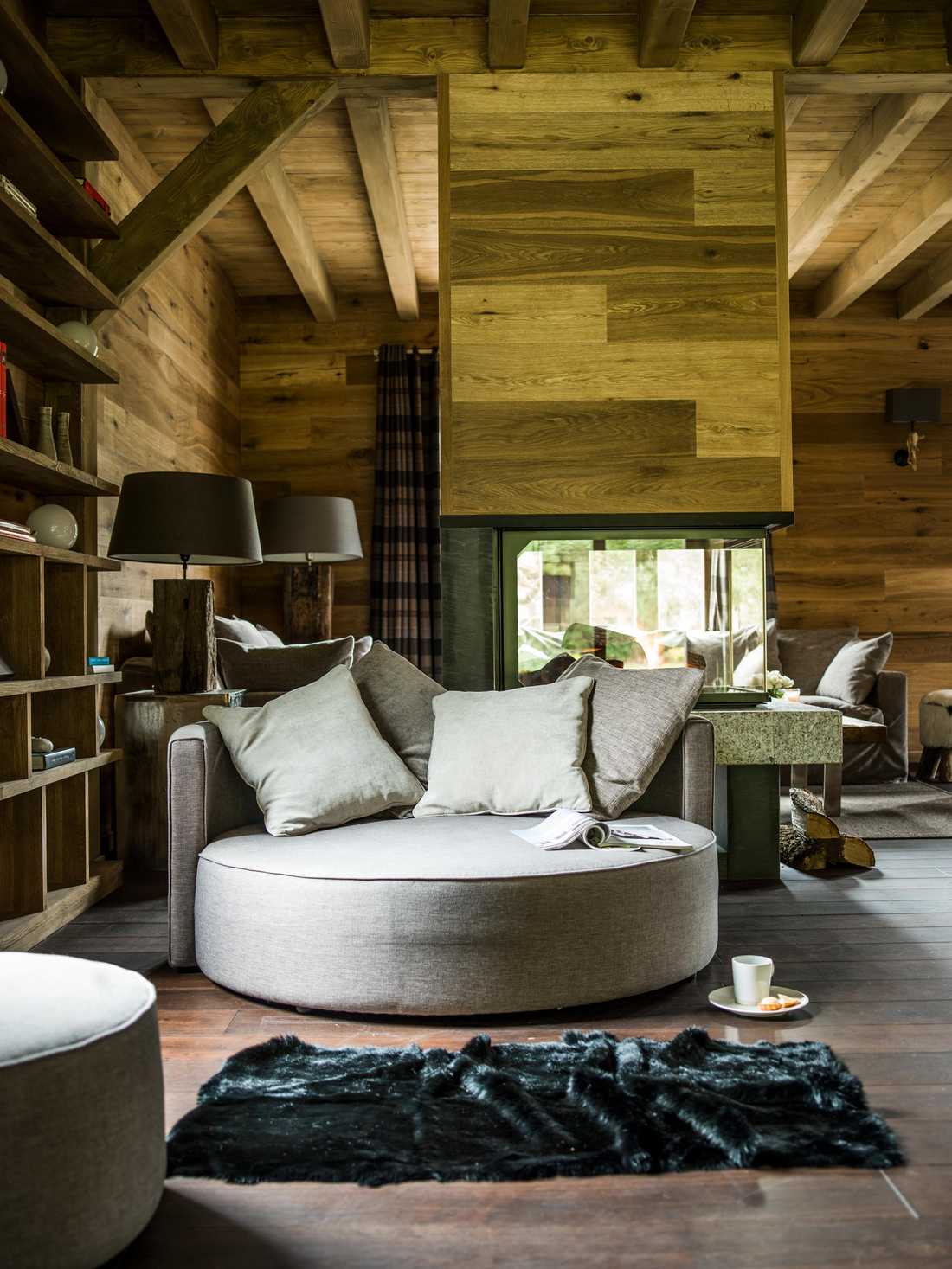 Architecture d'intérieur d'un chalet à Chamonix