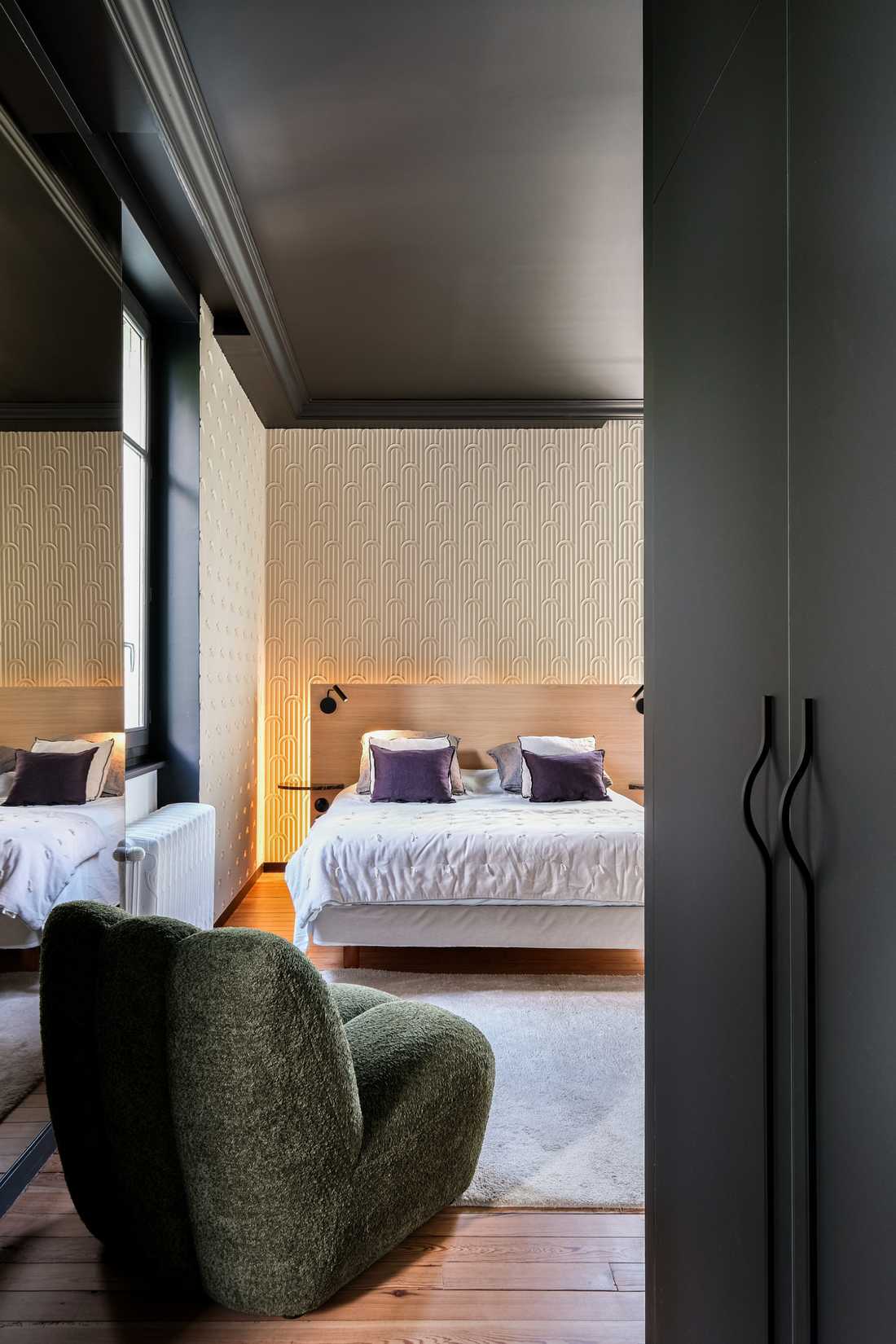 Aménagement intérieur d'une chambre d'hôtes par un architecte d'intérieur